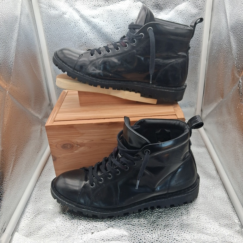 Ted Baker Youshi - Hi Shine Leather Men's Monkey Boots Size 8